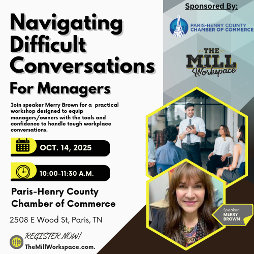  “Navigating Difficult Conversations Workshop” comes to Paris, TN October 14